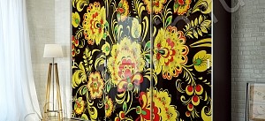 Корпусный шкаф-купе Хохлома