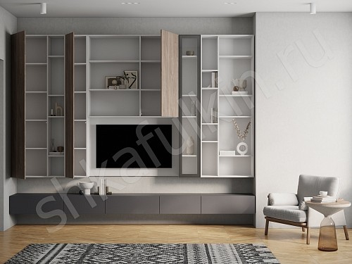 Изображение цвета Стенка Арли Древесный  6и створчатые  Под ТВ