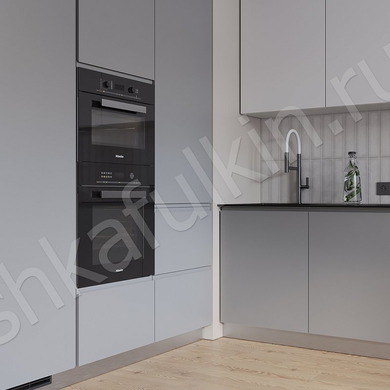 Кухня Феникс Светлые Серый Древесный Белый Современный   Для посуды 2