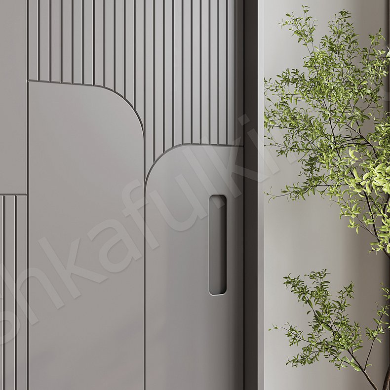 Шкаф-купе Амадео Светлые Современный 3х створчатые Гостиная Для вещей 3