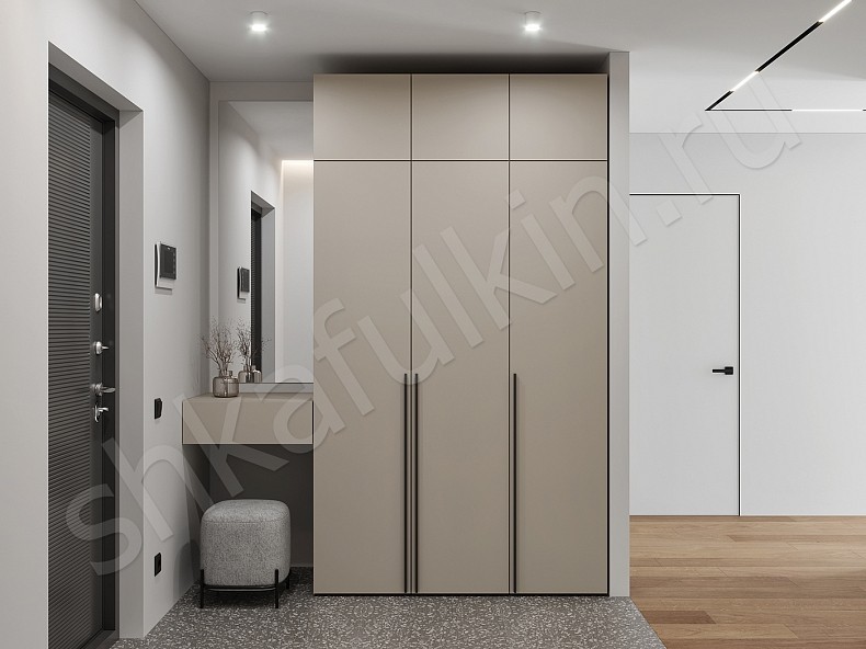 Прихожая 3 двери + консоль Симпле Светлые Минимализм 3х створчатые Прихожая 