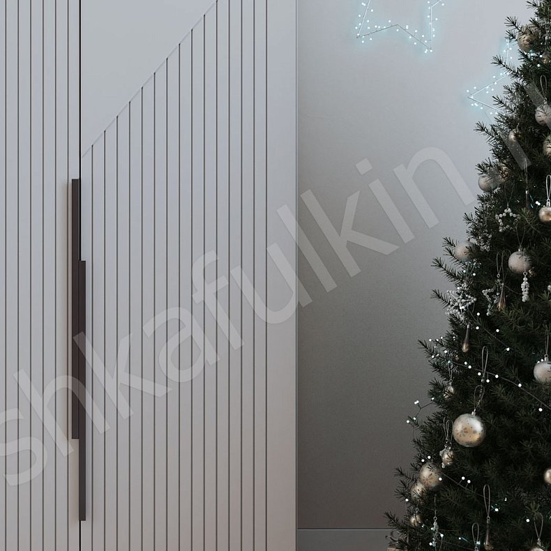 Изображение Гарнитур Фигаро Белый Светлые Серый Модерн 4х створчатые Спальня Для вещей 7