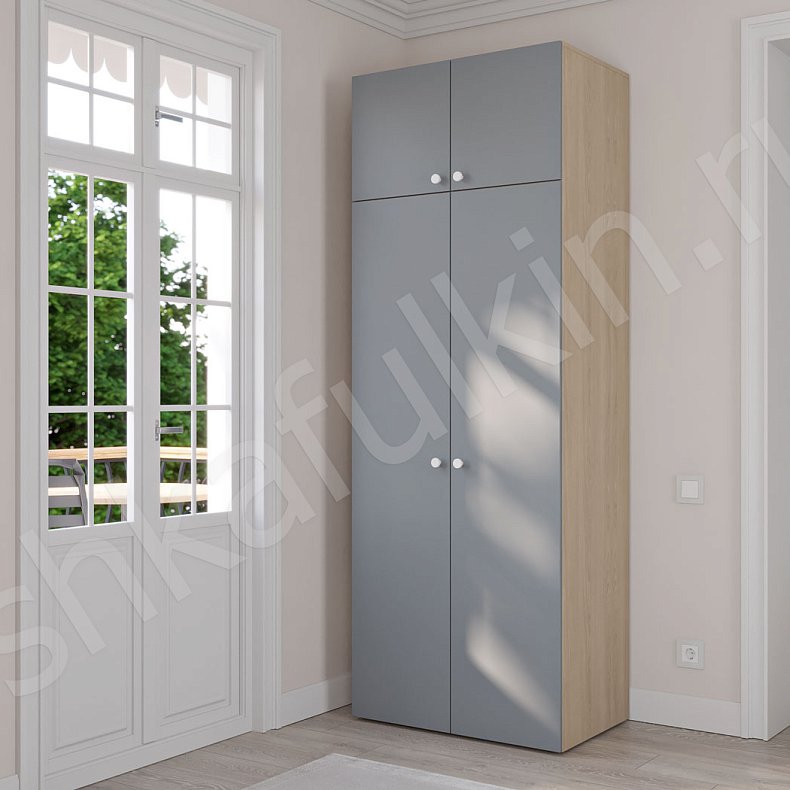 Шкаф Тони Темные Светлые Серый Коричневый Черный Белый Минимализм 2х створчатые Гостиная Для вещей