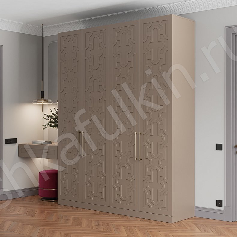 Изображение Прихожая Барби Цветной Коричневый Синий Светлые Современный 4х створчатые Прихожая Для вещей 2