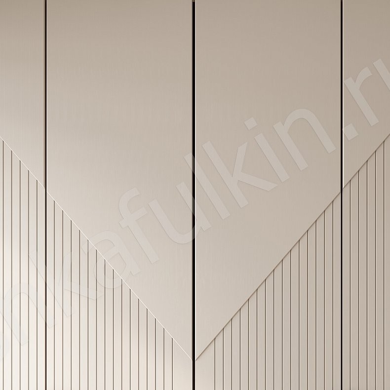 Шкаф Фигаро Светлые Коричневый Современный 4х створчатые Гостиная Для вещей Для декора 5