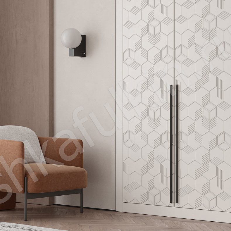 Встроенный шкаф Токио Белый Светлые Современный 4х створчатые Спальня Для белья Для вещей 4