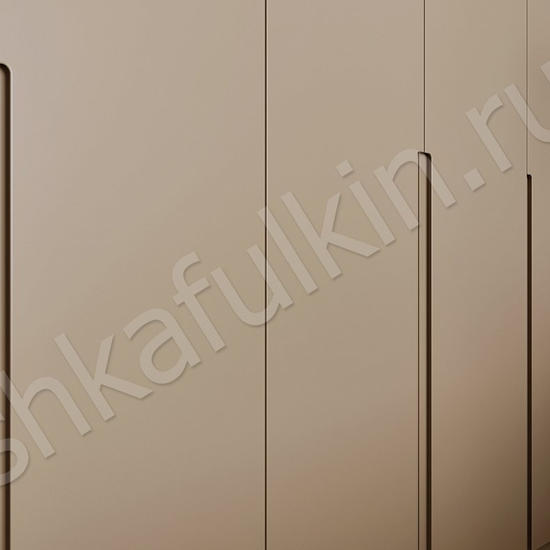 Распашной шкаф Ламарр Коричневый Светлые Минимализм 5и створчатые Спальня Для вещей 4