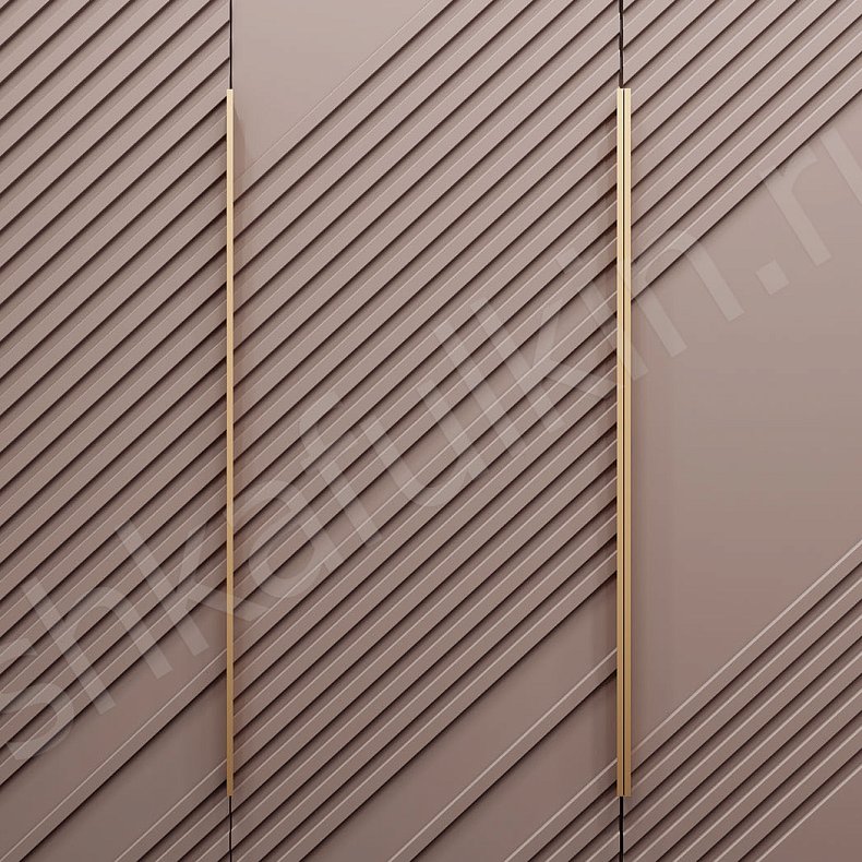 Прихожая Анита Коричневый Темные Модерн 3х створчатые Прихожая Для вещей 2