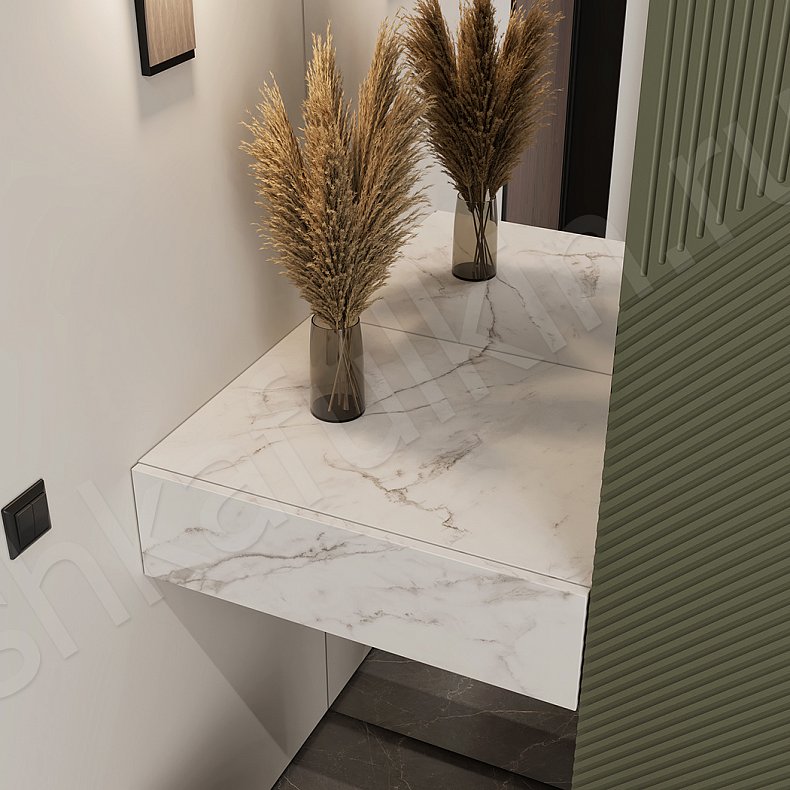 Прихожая с консолью Нотариус Черный Цветной Темные Зеленый Современный 5и створчатые Прихожая Для вещей 6