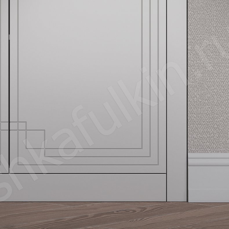 Изображение Встроенный шкаф Метрополитан Белый Светлые Неоклассика 4х створчатые Спальня Для вещей 3