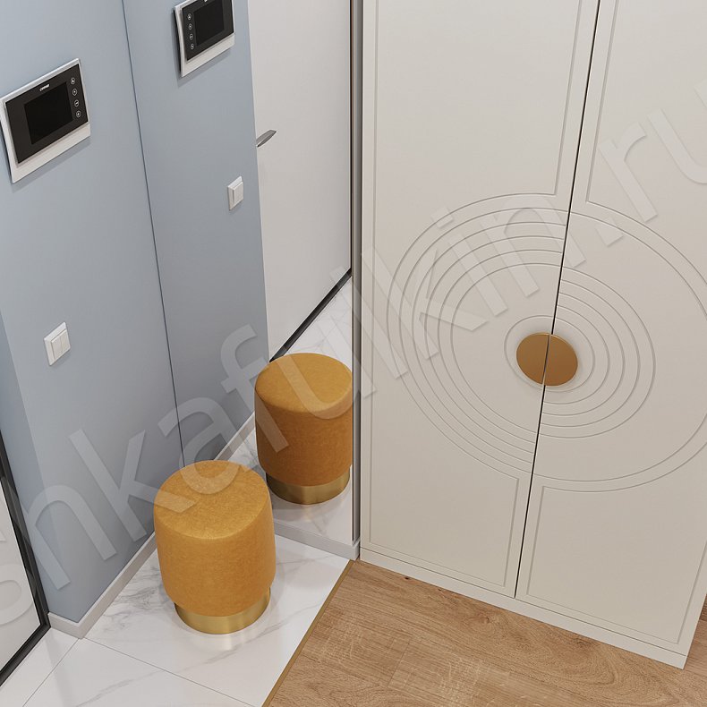 Изображение Прихожая Лоррис Коричневый Светлые Современный 2х створчатые Прихожая Для вещей 2