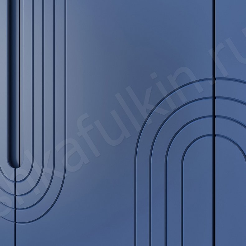 Изображение Шкаф Сиквел Цветной Синий Модерн 4х створчатые Гостиная Для вещей 11