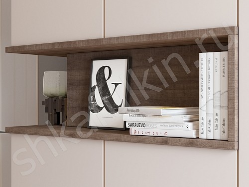 Изображение цвета Шкаф с рабочей зоной Джамбо Древесный Прованс 4х створчатые Спальня 