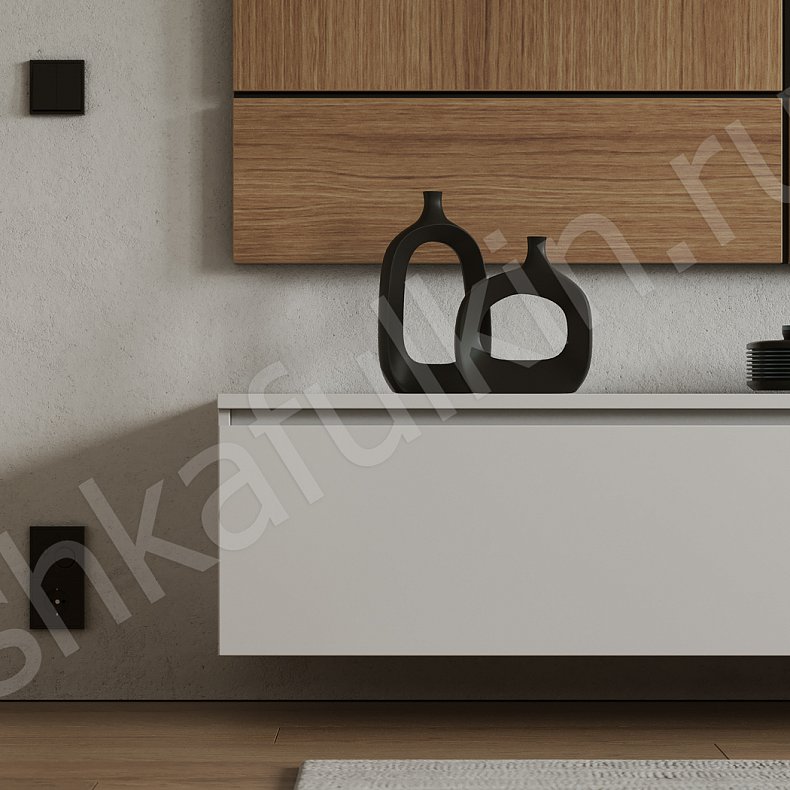 Изображение Стенка Васса Светлые Древесный Белый Современный  Гостиная Для вещей Под ТВ Для декора Для книг 4