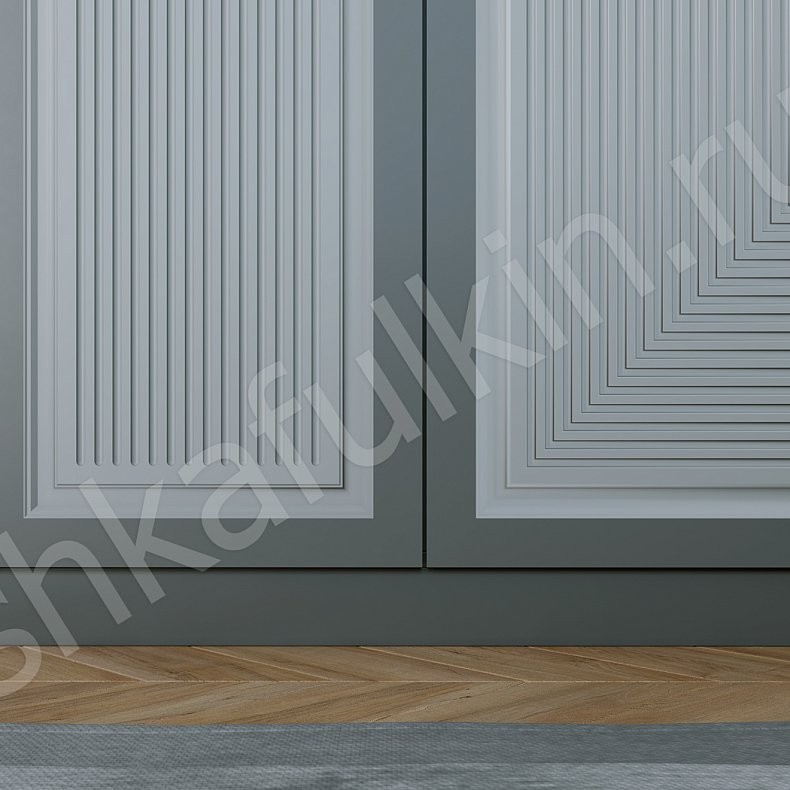 Шкаф Пандора Белый Цветной Серый Современный 4х створчатые Спальня Для вещей 6