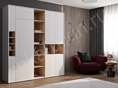 Изображение цвета Шкаф Аморе Белый Современный 5и створчатые  