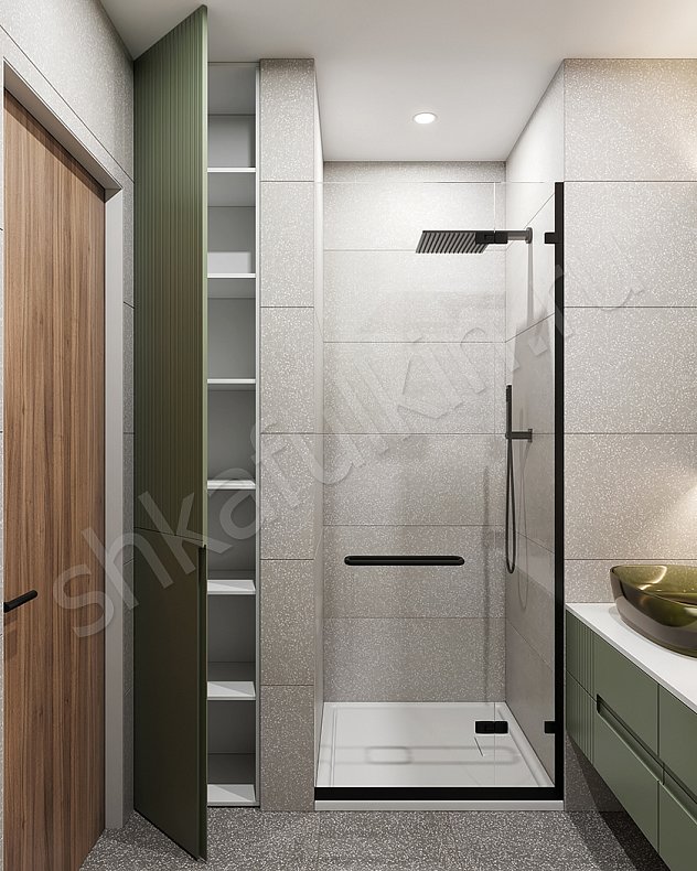 Мебель в ванную Капри Зеленый Светлые Цветной Современный   Для вещей 5