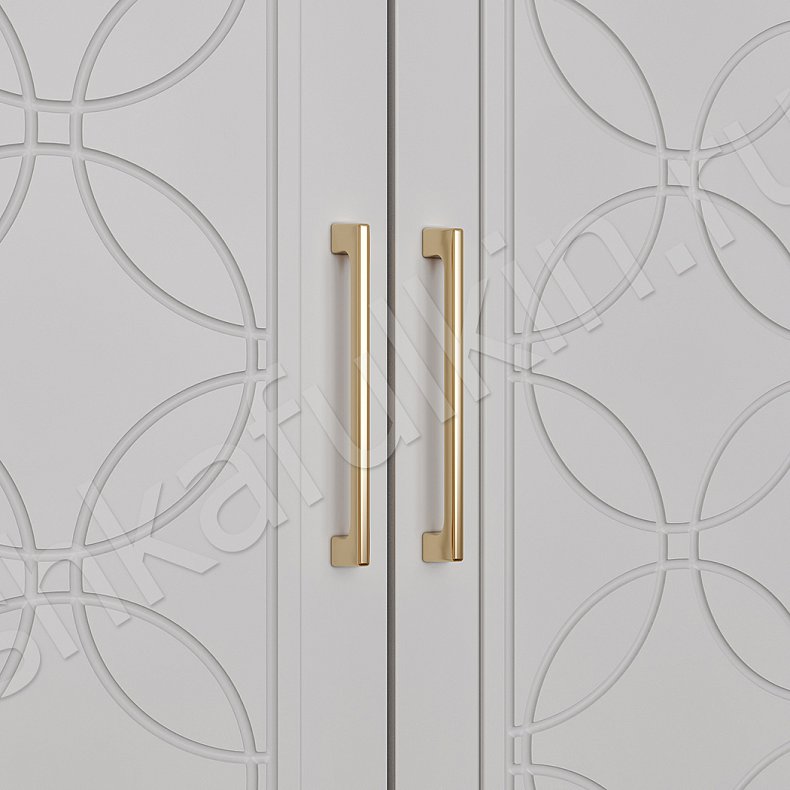 Изображение Шкаф Жозефина Белый Современный 4х створчатые Спальня Для вещей 5