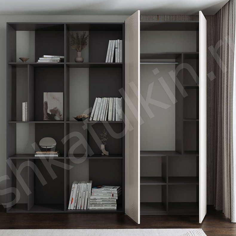 Стеллаж Дзен Ола  Современный 2х створчатые Спальня Для вещей 4