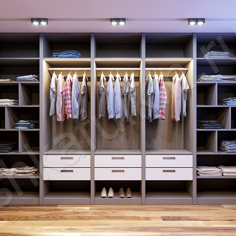 Гардеробная Лорд  Хай-тек  Гардеробная  3