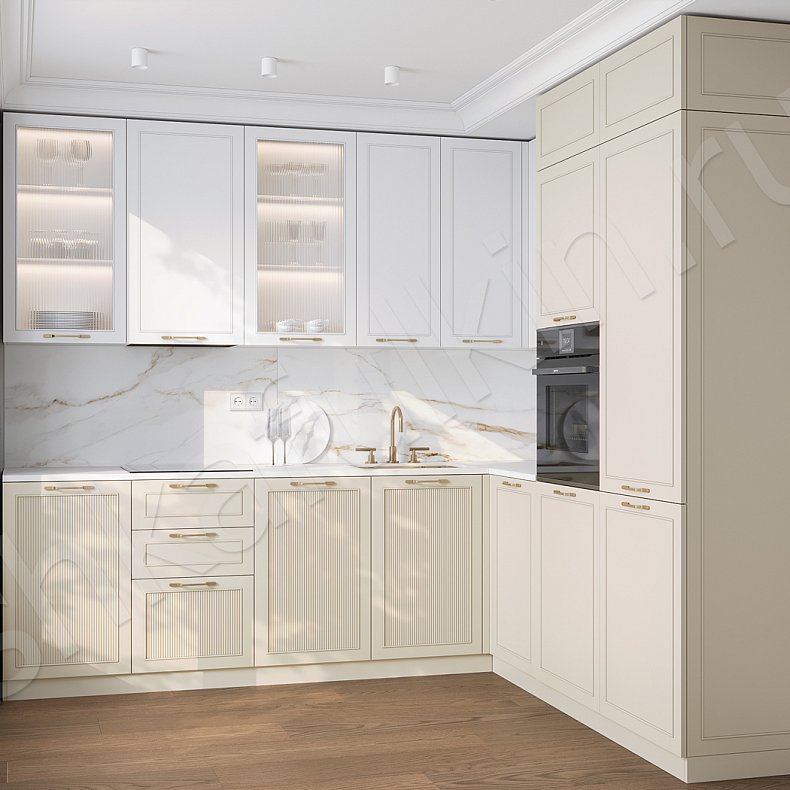 Кухня Ангурия Коричневый Цветной Красный Светлые Современный   Для посуды 4