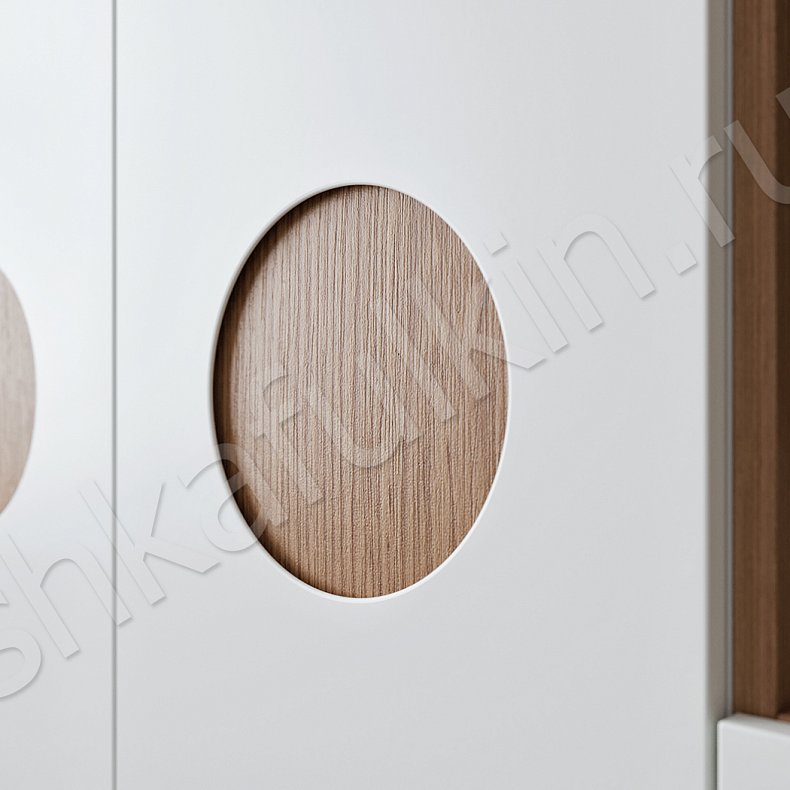 Изображение Шкаф Соломон Белый Древесный Светлые Современный 4х створчатые Спальня Для вещей 4