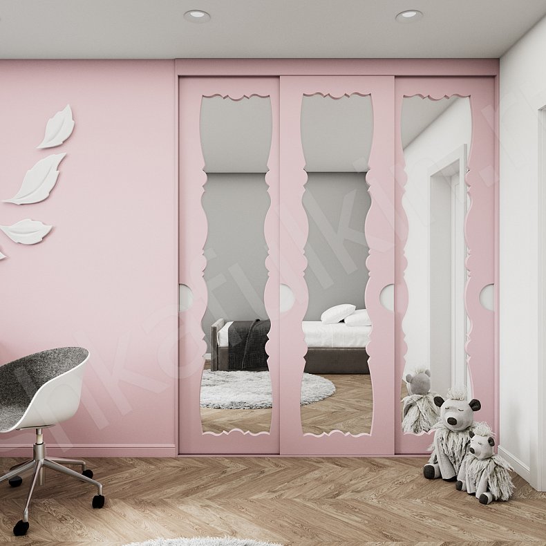 Изображение Гарнитур Мелани Белый Светлые Модерн 3х створчатые Детская Для вещей 1