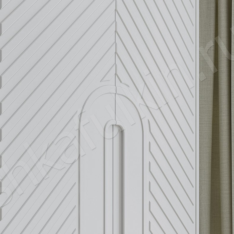 Изображение Шкаф Артек Белый Светлые Современный 6и створчатые Спальня Для белья Для вещей 3