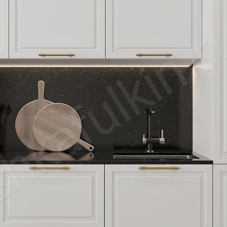 Кухня Брикелл Зеленый Светлые Белый Классика   Для посуды 9