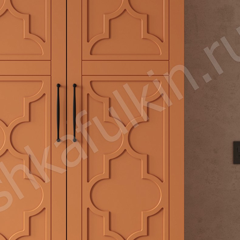 Шкаф Пифагор Цветной Неоклассика 4х створчатые Гостиная Для вещей 3