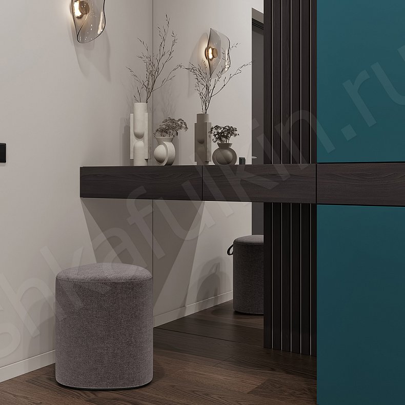 Изображение Прихожая Альтаир Зеленый Темные Древесный Современный 3х створчатые Прихожая Для вещей 2