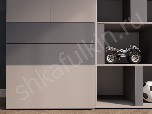 Изображение цвета Шкаф Толли Светлые Современный 6и створчатые  