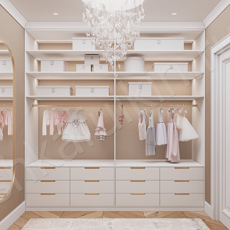 Изображение Гардеробная Мирабель Белый Современный Гардеробная 2