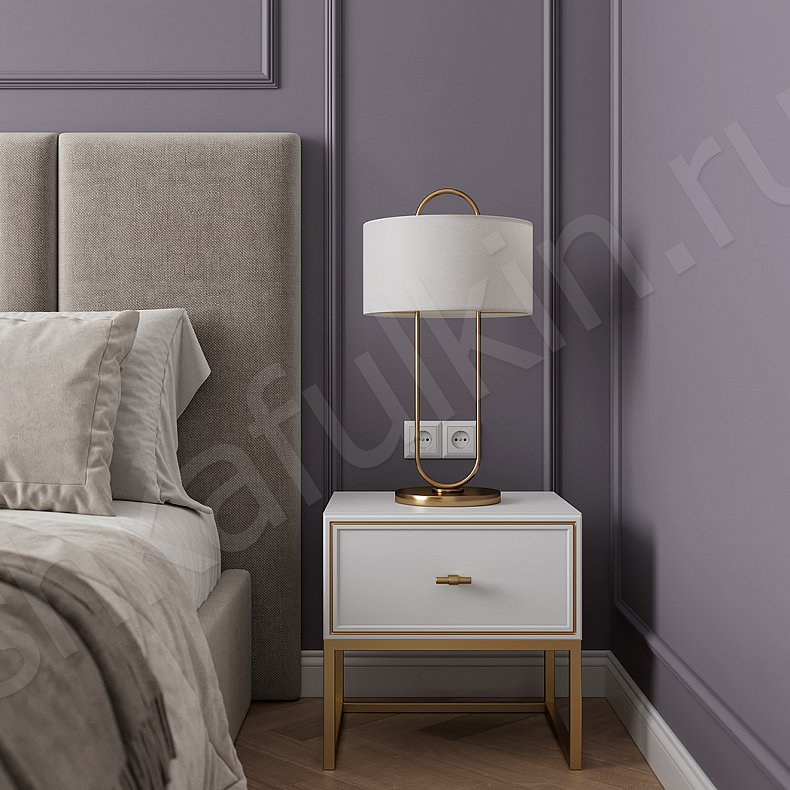 Изображение Гарнитур Минор Белый Светлые Неоклассика 2х створчатые Спальня Для белья Для декора Под ТВ 3