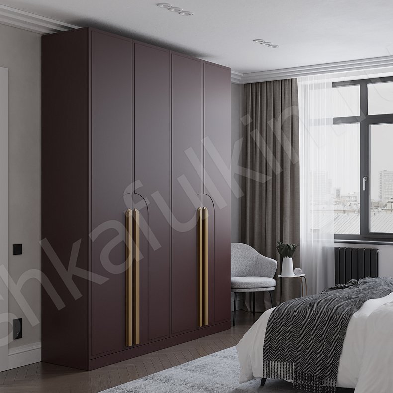 Шкаф Варта Белый Цветной Красный Скандинавский 4х створчатые Спальня Для вещей