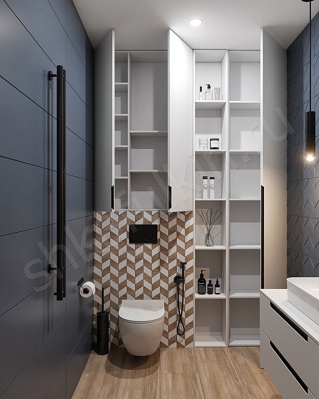 Мебель в ванную Шарлтон Светлые Белый Минимализм   Для вещей 2