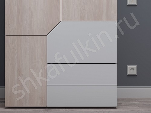 Изображение цвета Шкаф Сонум  Современный 2х створчатые  