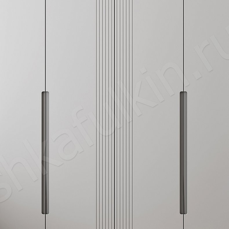 Шкаф 4 двери Сильвер Белый Модерн 4х створчатые Гостиная Для вещей 3