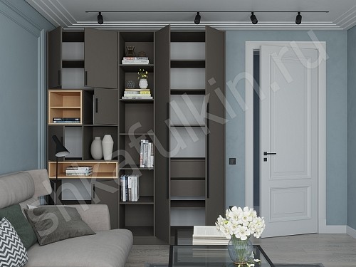 Изображение цвета Шкаф Бесто Белый Минимализм   Для книг