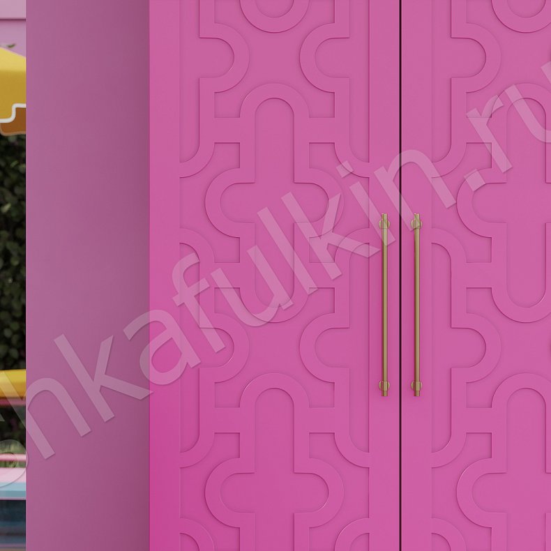 Изображение Шкаф Барби Розовый Современный 4х створчатые Детская Для вещей 2