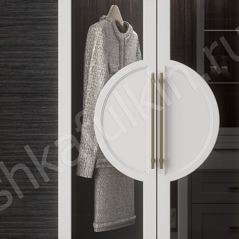 Гардеробная Омега Светлые Белый Неоклассика  Гардеробная Для вещей Для белья 5