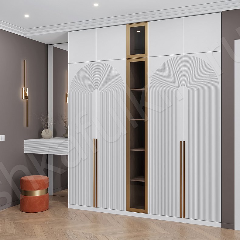 Прихожая Олимп Белый Светлые Современный 4х створчатые Прихожая Для вещей 1