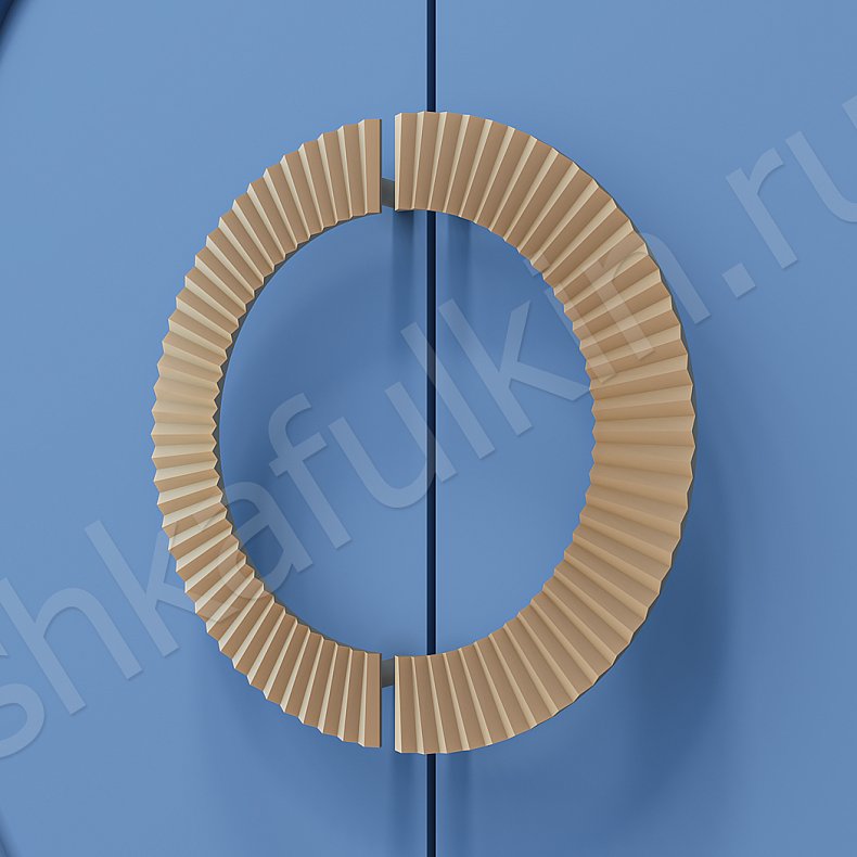 Прихожая Маура Цветной Синий Светлые Неоклассика 2х створчатые Прихожая Для вещей 4