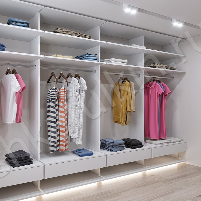 Изображение Гардеробная Пронто Белый Минимализм  Гардеробная  4