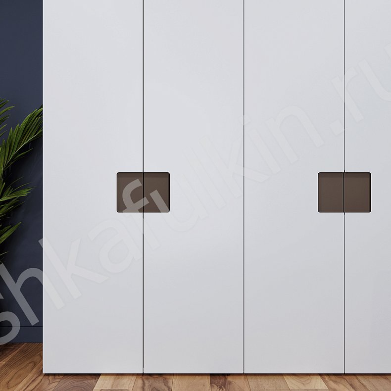 Изображение Шкаф Миллениум Светлые Белый Современный 6и створчатые Гостиная Для вещей 3