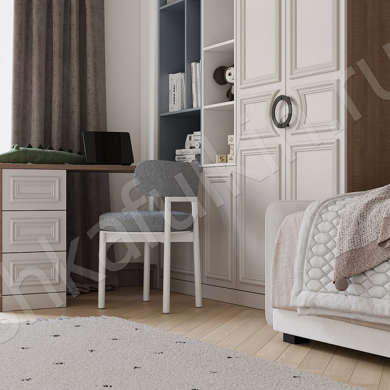 Изображение Детская Капулетти  Неоклассика 2х створчатые Детская Для вещей Для книг 5