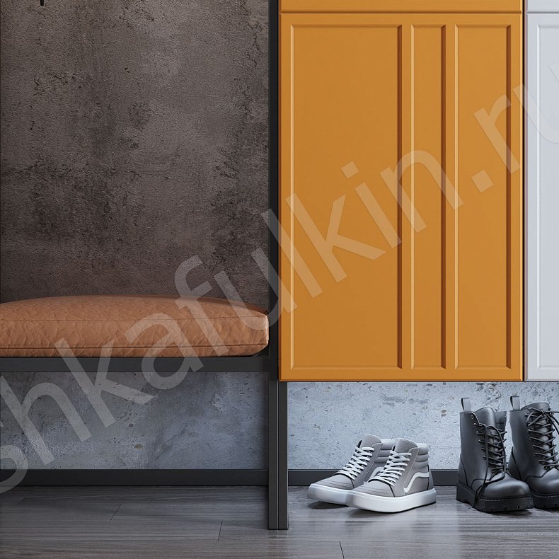 Изображение Прихожая Урбан Белый Цветной Светлые Лофт 3х створчатые Прихожая Для вещей 12