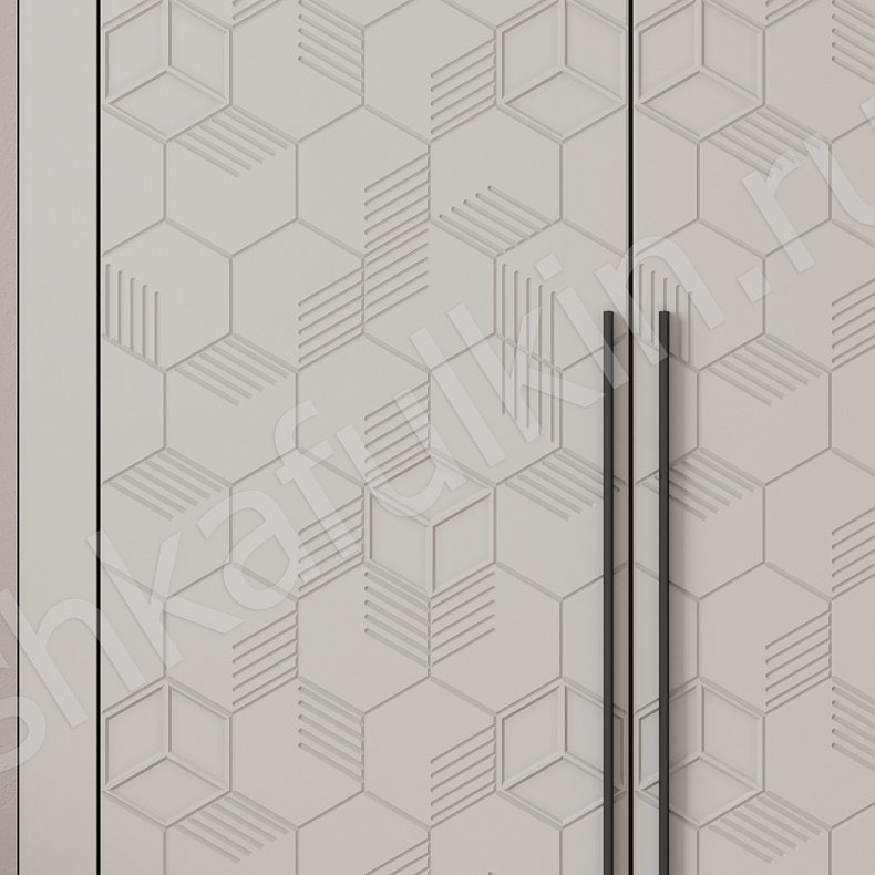 Встроенный шкаф Токио Белый Светлые Современный 4х створчатые Спальня Для белья Для вещей 3