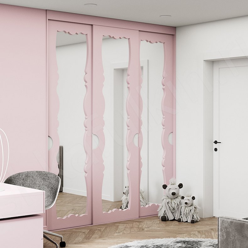 Изображение Гарнитур Мелани Белый Светлые Модерн 3х створчатые Детская Для вещей 3