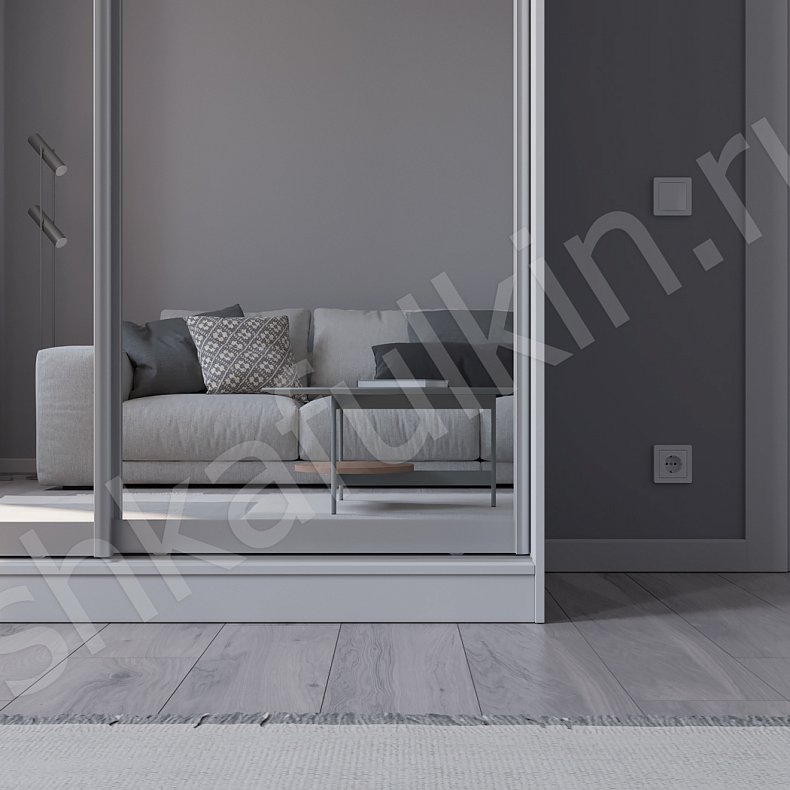 Изображение Шкаф-купе Зирро Светлые Белый Минимализм 2х створчатые Гостиная Для вещей 2